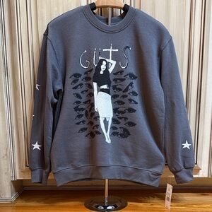 Olivia Rodrigo GUTS Graphic Charcoal Sweatshirt